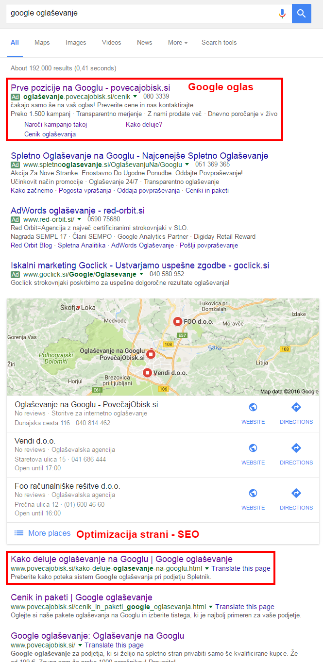 google oglaševanje, zakup ključnih besed, optmizacija, optimizacija strani, seo, seo za iskalnike, google oglasi, oglaševanje na googlu, google in optmizacija, optimizacija spletne strani