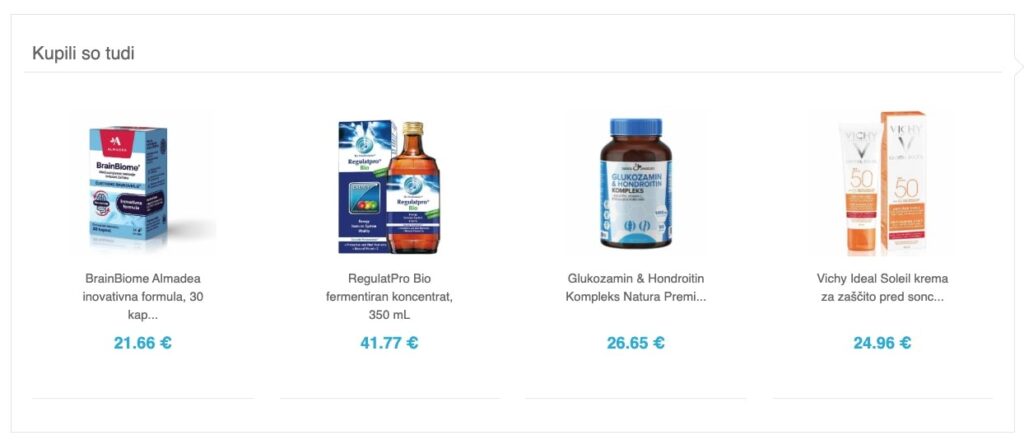 upsell v spletni trgovini