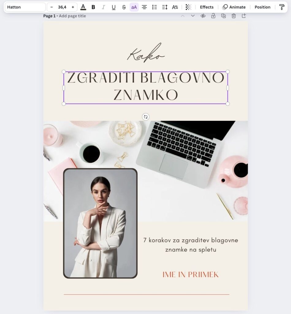 prilagoditev vsebine e-priročnika